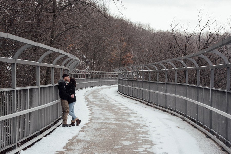 seneca park engagement session winter