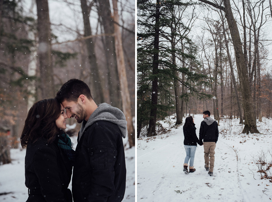 seneca park engagement session winter