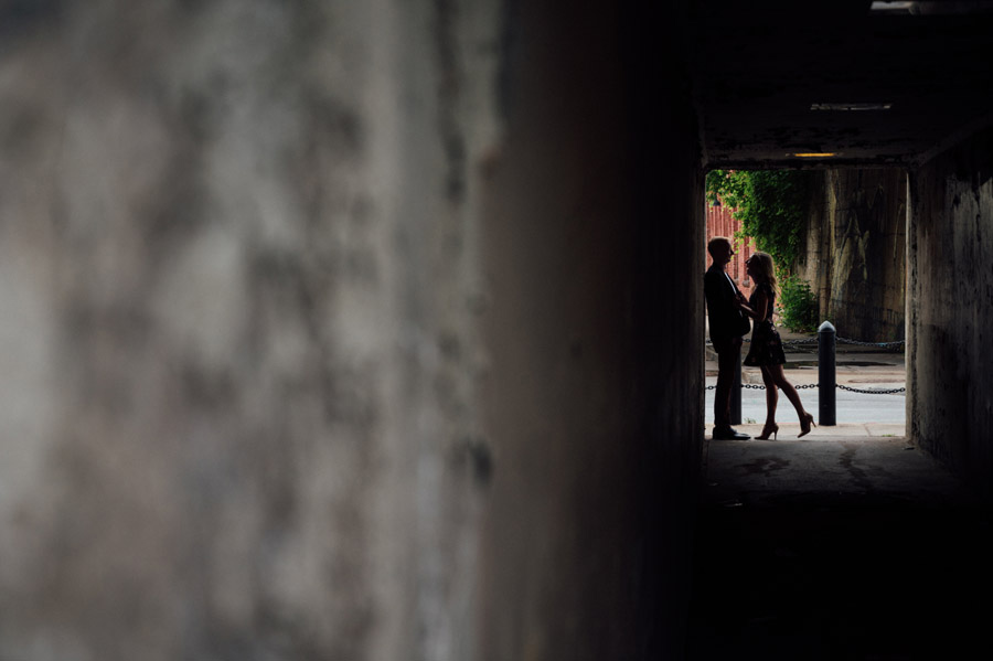 downtown Rochester engagement session