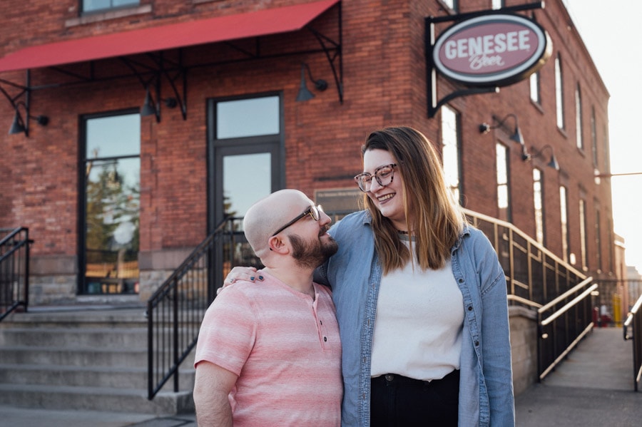 Genesee Brew House Engagement Session